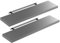 Casaria® 2X Wandregal Holz Grau Hängeregal mit Halterung 15kg Tragkraft Küche Wohnzimmer Flur Schweberegal Bücherregal Regalbrett Schwebend Matt 90cm