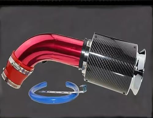 SPYMX Kit di filtri dell'aria per auto in fibra di carbonio personalizzati per Renault Clio 4 2013 2014 2015 2016 2017 2018, kit corpo decorazione esterna, C rosso