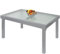 ib style Gartentisch Diplomat XXL, Ausziehbar 135-270 cm, Outdoor, Aluminium Esstisch, Gartenmöbel, Große Tischplatte aus Sicherheits Glas, Silber