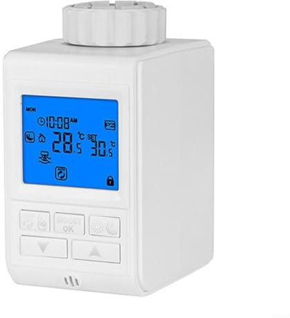 SMZhomeone Heizkörperthermostat für Zigbee 3.0 Thermostat Heizkörperventile 4.1 cm für Heizgerät Zentrale Klimaanlage Temperaturregelung Raumtemperaturregelung