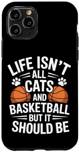 Cats And Basketball Funny Basketball Case for iPhone 11 Pro