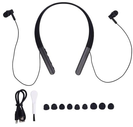 CHEOTIME Neckband Bluetooth Headphones, Wireless Wearable Speaker Portable Around The Neck Headphones with Cleaning Tool for Home Traveling Outdoor