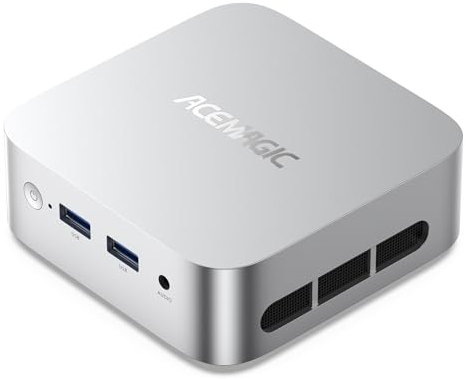 ACEMAGICIAN V1 Mini PC, 12th Gen Intel Alder Lake N97 Mini PC (fino a 3,60 GHz), 8GB DDR4 256GB M.2 SSD Mini Computer con W11 Pro | RJ45 | 4K HDMI+DP | WiFi 5 per casa/ufficio