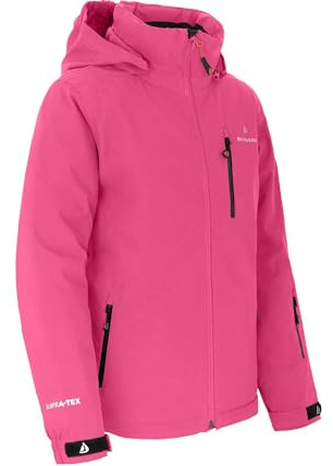 Bergson Lupo | Kinder Skijacke - Premium Kinder-Skijacke (20.000 mm), Extra warm wattiert & wasserdicht, Höchste Atmungsaktivität (20.000 g), Winddicht & robust, Mit Schneefang & Skipasstasche, Profi