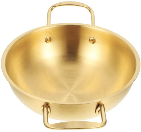 KOCKSHION Mini Chef's Portable Stainless Steel Cooking Pan Diameter for Everyday Use Camping and Induction Cooking Design with Stay Cool Handles