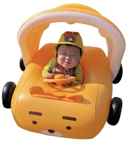 Flotteur Gonflable de Piscine de Voiture, Piscine de Chaise Longue d'eau Pare-Soleil, Jouet Flottant, Plaisir d'été, Flotteur de Voiture Confortable pour et Adultes, Parfait pour la Famille, l