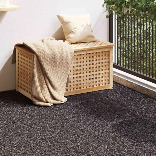 INLIFE Gazon Artificiel Noir 5 x 1 m Polypropylène-42006441