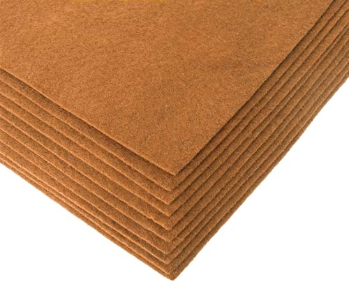 maDDma Bastelfilz Bögen 10er-Pack Flex Filz DIN A4, Stärke 1,5-2mm, Filzplatte, 50 Farben