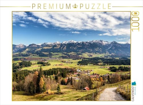 CALVENDO Puzzle Blick auf Ofterschwang | 1000 Teile Lege-Größe 64 x 48 cm Foto-Puzzle für glückliche Stunden