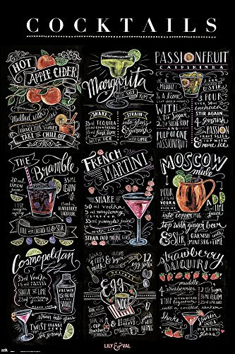Lily & Val - Cocktails - Mixdrink - Poster Druck 61x91,5