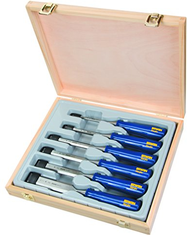 Irwin Marples M444 Blue Chip Bevel Edge Chisel Set 6