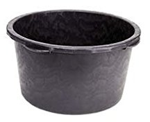 HUFA Fliesenleger Bau Mörtelkübel Ø 64cm 90 Liter schwarz