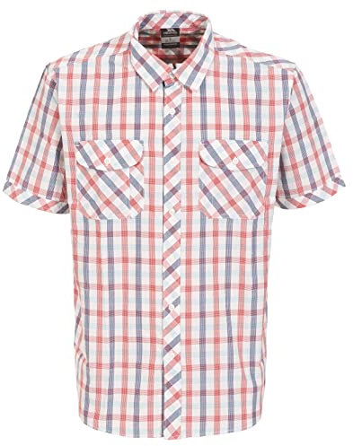 Trespass Hopedale Chemise Homme, Rouge à Carreaux, FR : S (Taille Fabricant : S)