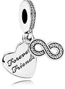 PANDORA - Ewige Freundschaft-Charme-Anhänger aus Silber 925/1000 Pandora 791948CZ