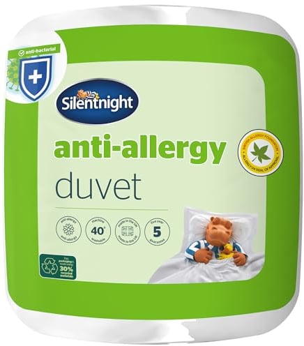 Silentnight Anti Allergy King-Size Duvet 13.5 Tog - Thick Heavy Warm Winter Quilt Duvet Anti-Bacterial and Machine Washable with Allergy UK Approved Anti Allergy Fibres - King-Size Bed
