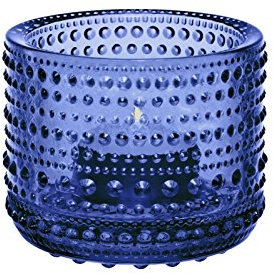 Iittala - Kastehelmi Votive - Teelichthalter - Ultramarin blau 64 mm