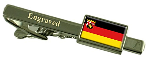 Select Gifts Rheinland-pfalz und der Flagge graviert personalisierten Krawattenclip