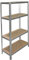 Shelf Creations BASIC Schwerlastregal 180x60x40cm verzinkt 4 Böden Steckregal Kellerregal Lagerregal Werkstattregal Archivregal Haushaltsregal Ordnerregal Metallregal Garagenregal Fachbodenregal