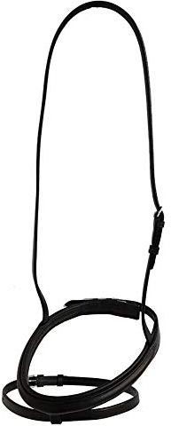 A&M Reitsport Englisches Reithalfter aus Leder weich gepolstert schwarz, Größe:Vollblut