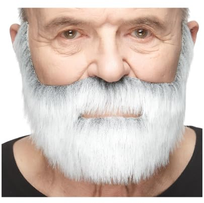 Mustaches Selbstklebender On Bail Falscher Bart, Neuheit, Falsche Gesichtsbehaarung, Kostümzubehör für Erwachsene