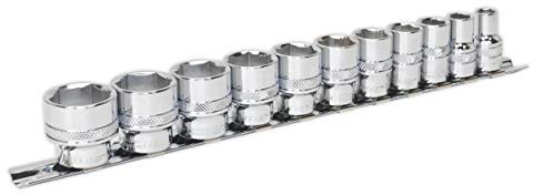 Sealey Ak2740 Socket Set 11Pc 3/8In Sq Drive Lock-On? 6Pt Imperial