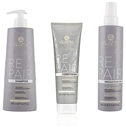 ALAMA Shampoo + Balsam + Sprayspray 5 in 1 | mit Keratin