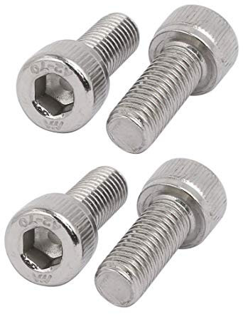 M8 x 20 mm 304 Edelstahl Linksgewinde Hex Socket Cap Schrauben Befestigung 4 Stück