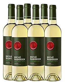 Rene Barbier - Kraliner - Vino Blanco Seco(D.O. Catalunya) - Pack de 6 Botellas de 750 ml - Total: 4500 ml