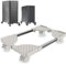 Pc Stand for Floor,Computer Tower Stand with 4 Casters Pc Holder Mobile PC Stand 25Kg White