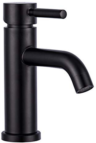 GAPPO Waschtischarmatur für Bad Wasserhahn Waschbecken Mischbatterie Waschtischbatterie Einhebel-mischer, Kaltes und Heißes Wasser Vorhanden, Schwarz