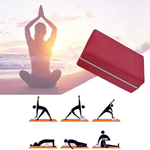 Yoga Block Yoga Set Yoga Set Pilates-Blöcke Yoga Starter Kit Schaumblock mit hoher Dichte Yoga-Blöcke und Steine Yoga Block Set Yoga Block Schaum red,1pc