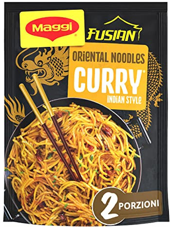 MAGGI FUSIAN Fideos Pasta Oriental Curry - Noodles de trigo sabor curry - 118g