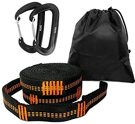 NGUMMS Hamac d'arbre avec 2 Mousquetons, Cravate pour Hamac D'extérieur - 9 Pieds, Ensemble D'élingues d'escalaen Sangle Portante Élevée pour Attache d'arbre Spéciale