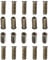 YoiYee M6 x 30mm Threaded Insert Nuts Heavy Duty for Wood Furniture, Hex Socket Drive, Zinc Yellow Passivated - 20pcs