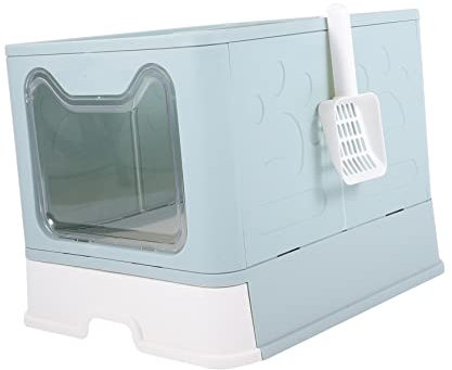 BCOATH 1pieza Caja De Arena para Gatos Diseño Totalmente Cerrado Inodoro Antisalpicaduras para Gatitos
