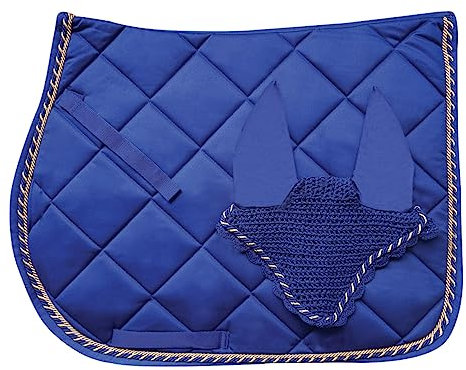 Horses Satteldecke + Mütze Regent Royal Blau Pony, Stil und Komfort für Ihr Pferd von Tosoni Sattlerei