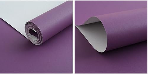 Violet Foncé Papier peint intissé 9,5 x 0,53 m Couleur Pure Papier peint 3D Couleur Unie Papier peint Minimaliste non tissé pour la maison Chambre Salon Papier peint Décoration murale
