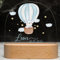 Kidsmood - Personalisiertes Nachtlicht Baby mit Namen – Dimmbare Nachttischlampe Kinder mit 3 Lichtmodi - Personalisierte Babygeschenke zur Geburt,Taufgeschenke Jungen & Mädchen [Ballon]