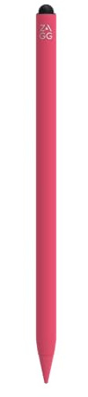ZAGG Pro Stylus 2 Pen for iPad [2018 & Later] with Wireless Charging, Magnetic Connection, Pen-click Power-On, Dual Tip, Tilt Recognition, Palm Rejection, Long Battery Life, LED Indicator (Pink)