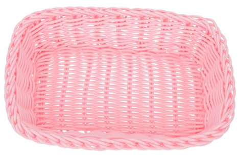 IMIKEYA 3pièces Panier De Rangement Tissé Macaron Organisateur Pratique Pour Bureau Salon Et Chambre Panier Décoratif Pour Accessoires Et Objets Divers