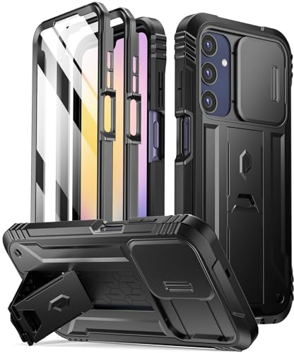 Poetic Revolution - Funda para Samsung Galaxy A25 5G, [Cubierta para cámara Deslizante], Prueba de caídas de Grado Militar de 20 pies, Resistente a Prueba de Golpes, con Soporte y Protector de