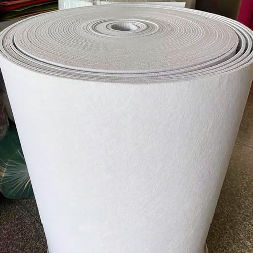 JINDAOSH Filz Filzstoff Meterware 5mm Dick Für Handmarke Nähen Patchwork Handwerk Projekte DIY Weihnachts Dekorationen 100 cm Breit Meterware Verkauft 17 Farben (Color:weiß)