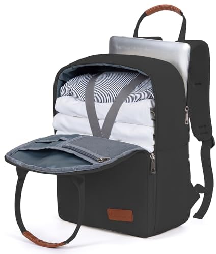 Hayayu für Ryanair Handgepäck 40x20x25 Rucksack 40x20x25 Kabinentaschen Flugzeug Reiserucksack Untersitz Handgepäcktasche für Wizz 40x30x20 mit Separatem 14-Zoll-Computerfach für Kurzstreckenfahrten