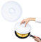 Plato Gira Tortillas 29cm, Tapa Voltea Toarillas Plástico Resistente, Volveador Tortilla, Ideal para Tortilla de Patatas, Tapa para Sarten, Olla, Libre BPA, Accesorio Cocina, Apto para todas Sartenes