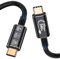 HOTUTUKI cable usb c carga rapida corto 0.5M,20 Gbps, USB 3.2 Gen2, 240W 20V/5A cable usb c 4K @ 60Hz Para Teléfonos Móviles, Tabletas, Concentradores, Monitores, Dispositivos