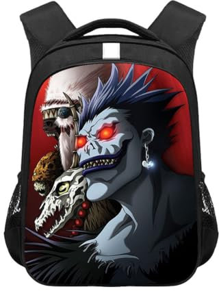 Xinchangda Death Note Schüler-Schultasche, Anime-Rucksack, leicht, Yagami/Misa Amane, niedlicher Schüler-Schultasche, Anime-Rucksack für Kinder, Teenager, Typ6, 30.5*16*44cm