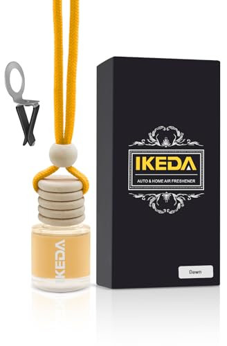 Ikeda Auto-Lufterfrischer für Männer und Frauen, 45+ Tage lang anhaltender Duft, hängende Lufterfrischer-Düfte, mit Clip, perfekt für Auto und Zuhause, 10 ml, Morgendämmerung