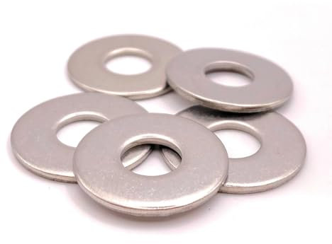 Rondelle in metallo M16 Inox Ø esterno 40 mm | Rondella piatta larga M16 x 40 mm | Acciaio inossidabile A2 (V2A/304) Standard NFE 25514 L | Legno/metallo/dadi, vite/ecc: Set di 5 pezzi - ProRaje