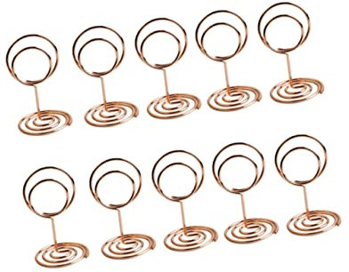 HOODANCOS 20pièces Supports De Table Rose Pour Photos Et Mémos Clips De Élégants Avec Base De Accessoire Pour Événements Et Décorations De Table