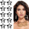 WLLHYF 10 fermagli per capelli in metallo a forma di stella, color argento, graziosi, piccoli, antiscivolo, con stelle, per bambini, ragazze, donne, forcine per capelli, accessori per capelli a forma
